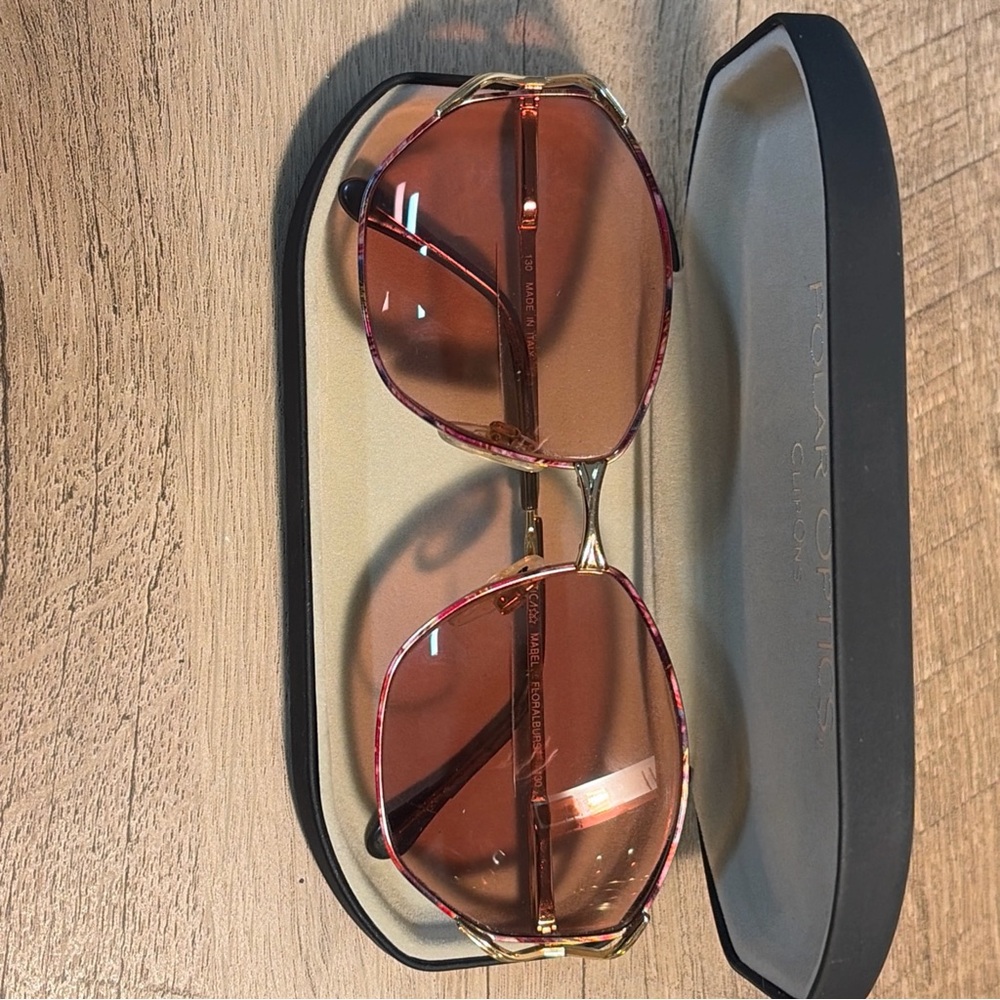 Luxottica Vintage Mabel Rare Floral Burst Frames Mod. 130 Made In Italy